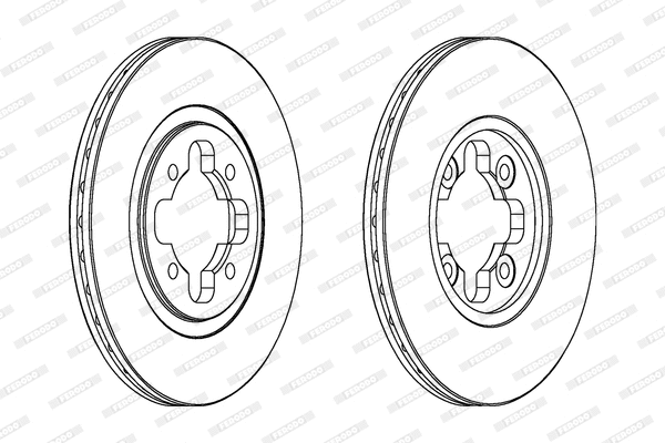 DDF291 FERODO Тормозной диск (фото 1)