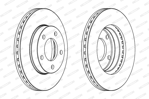 DDF292 FERODO Тормозной диск (фото 1)