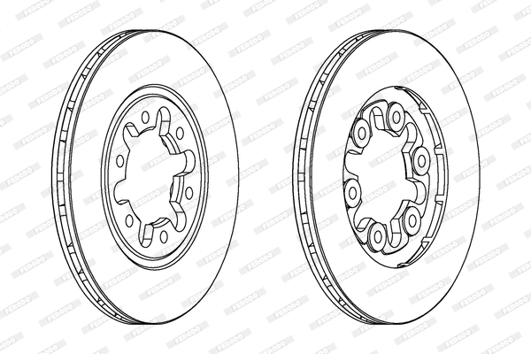 DDF357 FERODO Тормозной диск (фото 1)