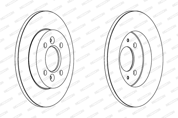 DDF362 FERODO Тормозной диск (фото 1)