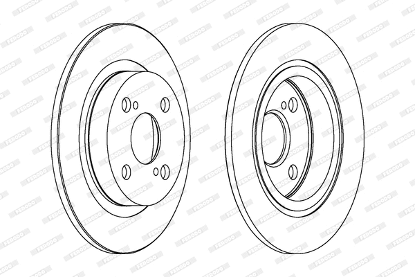 DDF401 FERODO Тормозной диск (фото 1)