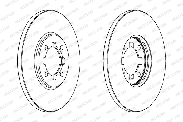 DDF404 FERODO Тормозной диск (фото 1)