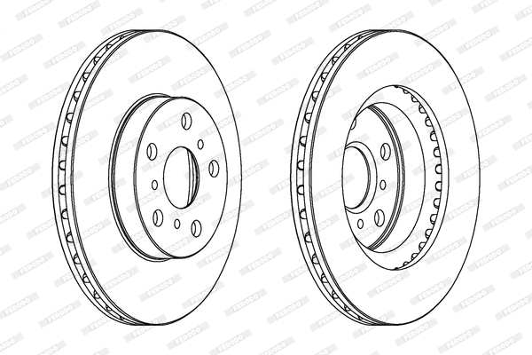 DDF411 FERODO Тормозной диск (фото 1)