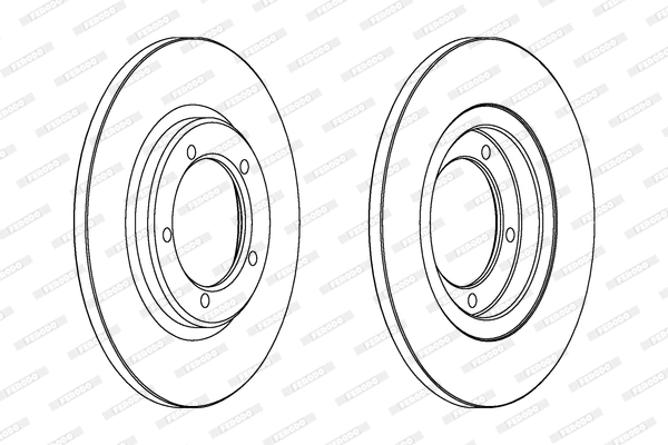DDF419 FERODO Тормозной диск (фото 1)