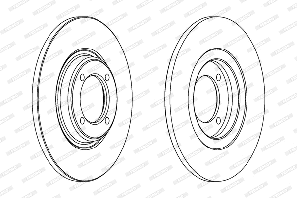 DDF428 FERODO Тормозной диск (фото 1)