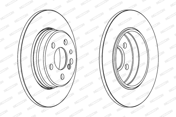 DDF560 FERODO Тормозной диск (фото 1)