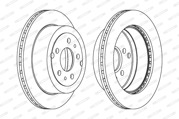 DDF581 FERODO Тормозной диск (фото 1)