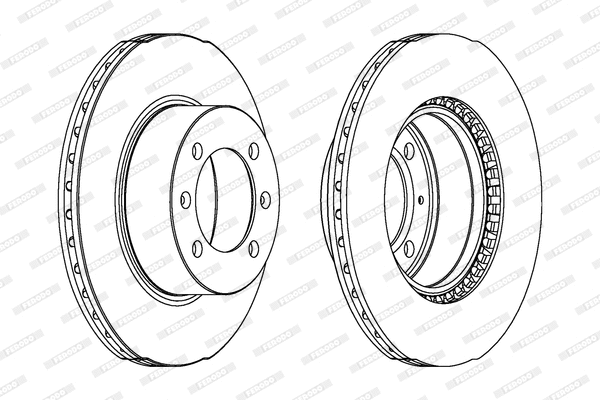 DDF594 FERODO Тормозной диск (фото 1)
