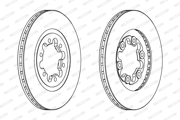 DDF608 FERODO Тормозной диск (фото 1)
