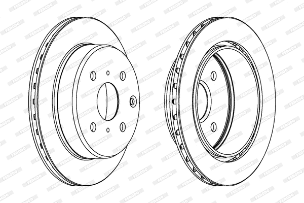 DDF611 FERODO Тормозной диск (фото 1)