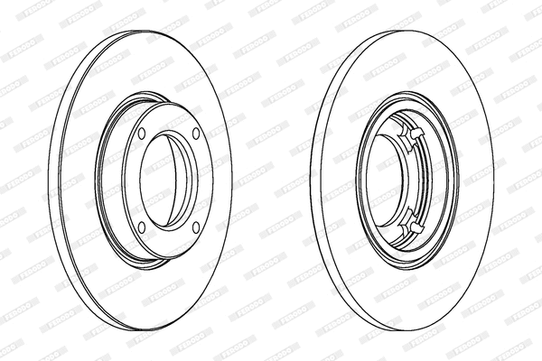 DDF634 FERODO Тормозной диск (фото 1)