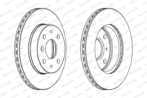 DDF649 FERODO Тормозной диск (фото 1)