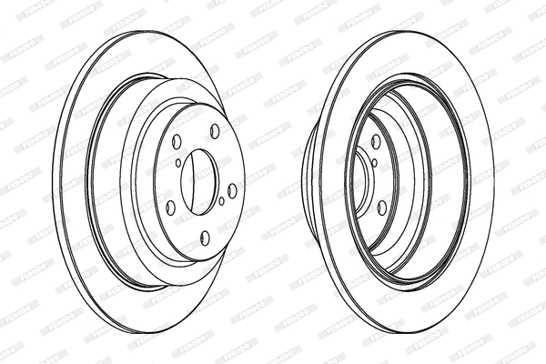 DDF678C FERODO Тормозной диск (фото 1)