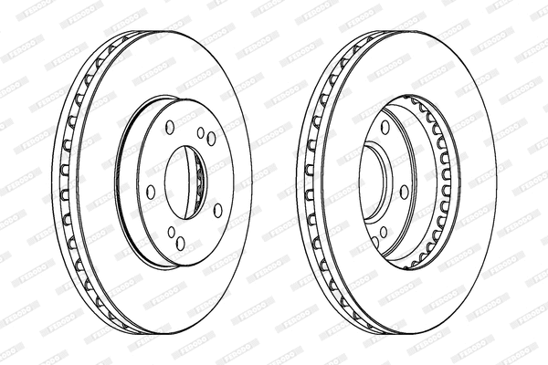 DDF724 FERODO Тормозной диск (фото 1)
