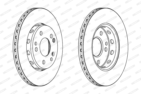 DDF728 FERODO Тормозной диск (фото 1)