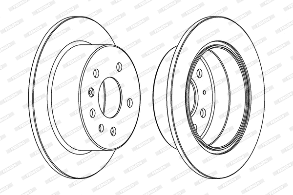 DDF756 FERODO Тормозной диск (фото 1)