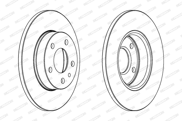 DDF818 FERODO Тормозной диск (фото 1)