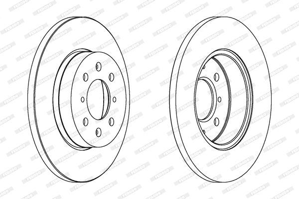 DDF872C FERODO Тормозной диск (фото 1)