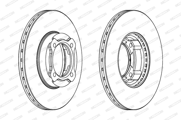 DDF941 FERODO Тормозной диск (фото 1)
