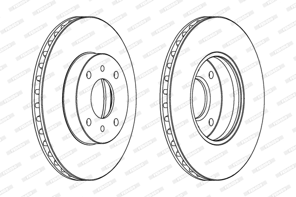 DDF959C FERODO Тормозной диск (фото 1)