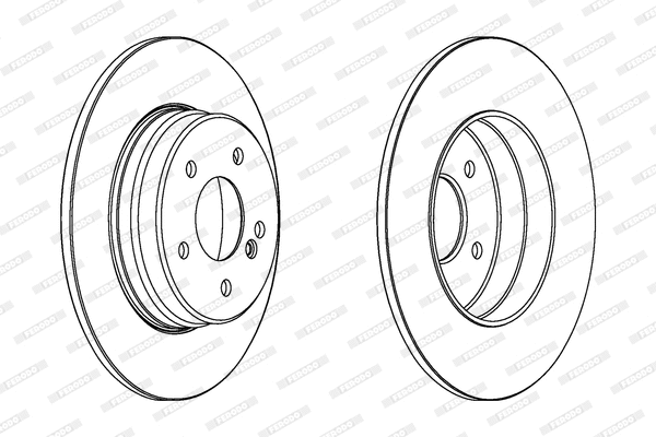 DDF963 FERODO Тормозной диск (фото 1)
