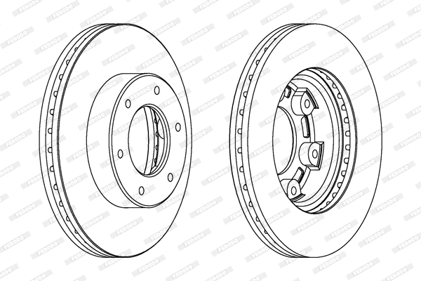 DDF991 FERODO Тормозной диск (фото 1)