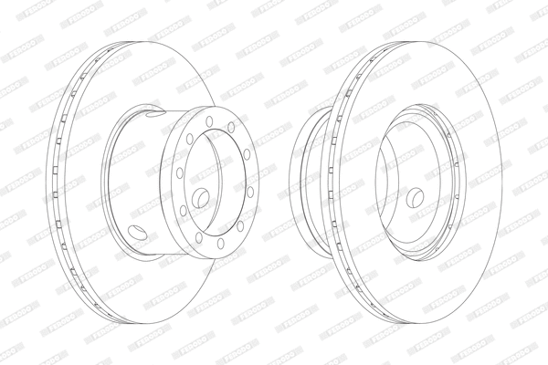 FCR101A FERODO Тормозной диск (фото 1)
