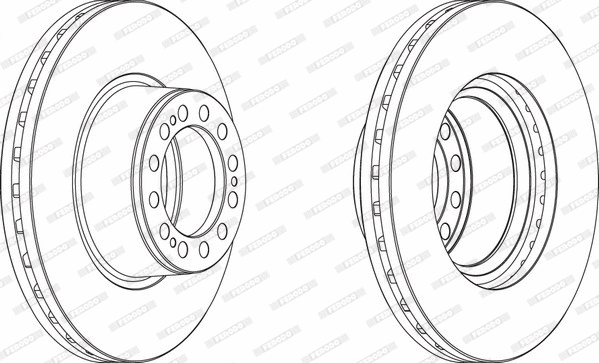 FCR201A FERODO Тормозной диск (фото 1)