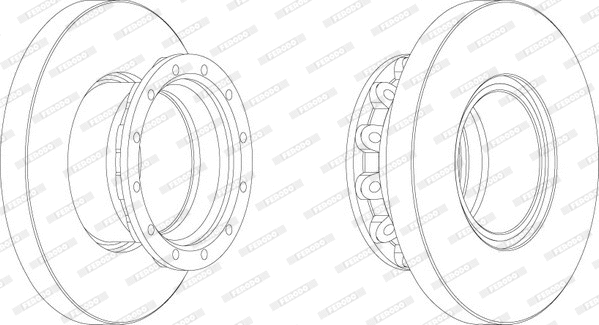 FCR245A FERODO Тормозной диск (фото 1)