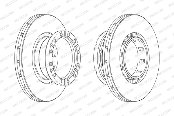 FCR318A FERODO Тормозной диск (фото 1)