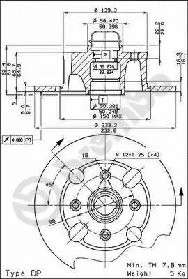 08.2163.18 BREMBO Тормозной диск (фото 1)