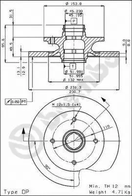 08.4469.10 BREMBO Тормозной диск (фото 1)