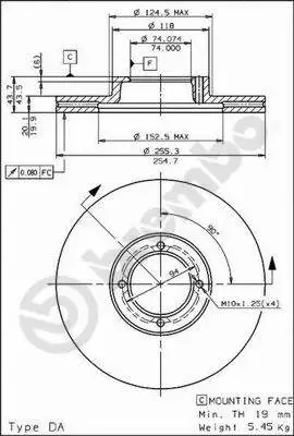 09.5677.10 BREMBO Тормозной диск (фото 1)