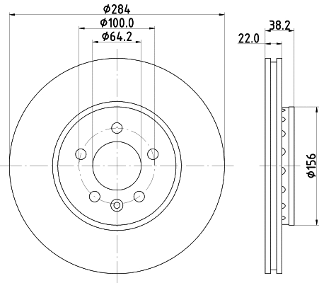 MDC1067 MINTEX Тормозной диск (фото 1)