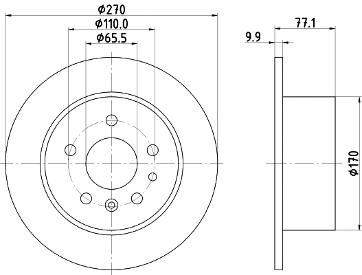 MDC1069 MINTEX Тормозной диск (фото 1)