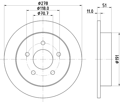 MDC1070 MINTEX Тормозной диск (фото 1)