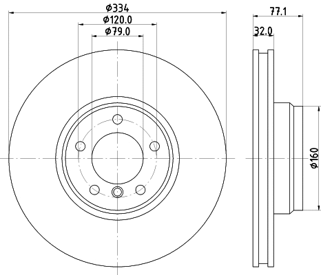 MDC1258 MINTEX Тормозной диск (фото 1)