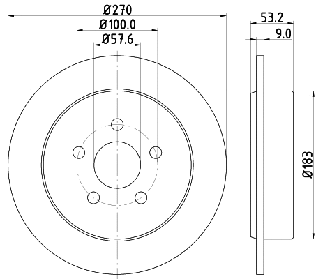 MDC1330 MINTEX Тормозной диск (фото 1)