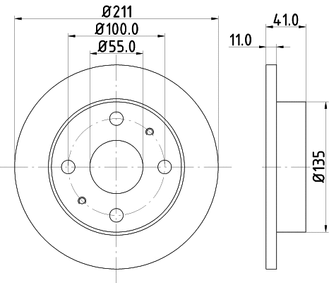 MDC1471 MINTEX Тормозной диск (фото 1)