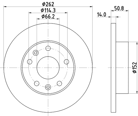 MDC1531 MINTEX Тормозной диск (фото 1)