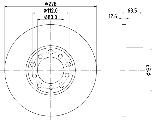 MDC160 MINTEX Тормозной диск (фото 1)