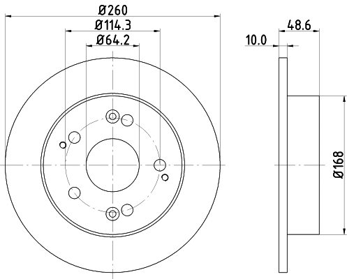 MDC1622C MINTEX Тормозной диск (фото 1)