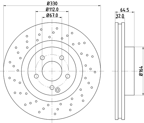 MDC1671 MINTEX Тормозной диск (фото 1)