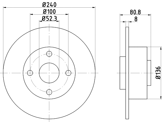 MDC1707 MINTEX Тормозной диск (фото 1)