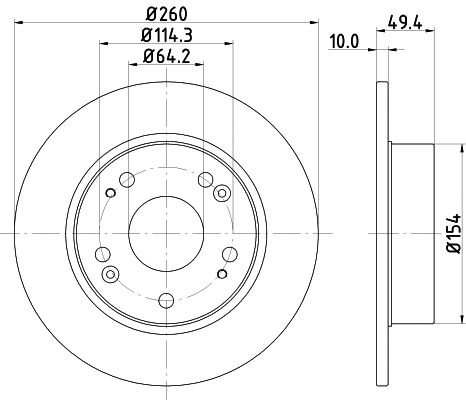 MDC1721C MINTEX Тормозной диск (фото 1)