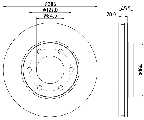 MDC1785 MINTEX Тормозной диск (фото 1)