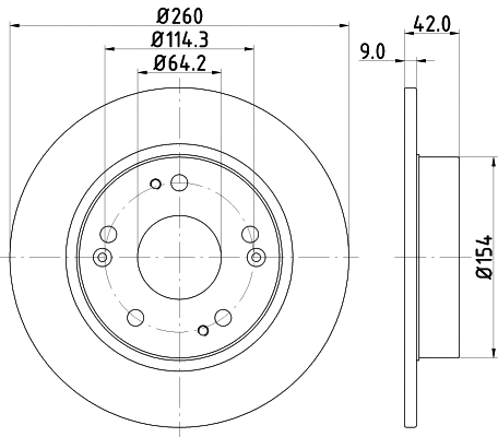 MDC1833C MINTEX Тормозной диск (фото 1)