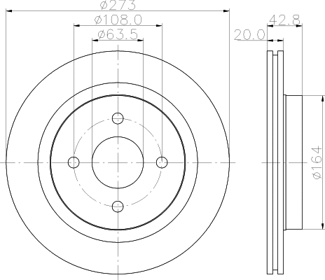 MDC1868 MINTEX Тормозной диск (фото 1)