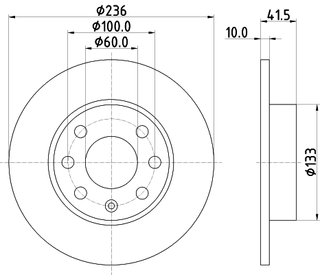 MDC199 MINTEX Тормозной диск (фото 1)