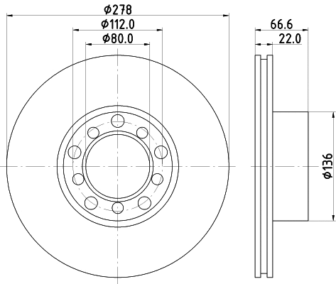 MDC213 MINTEX Тормозной диск (фото 1)